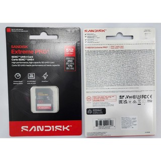 [MẪU MỚI] Thẻ nhớ Máy ảnh SDXC 512GB SanDisk Extreme Pro U3 V30 đọc 250MB/s ghi 170MB/s 4K UHD