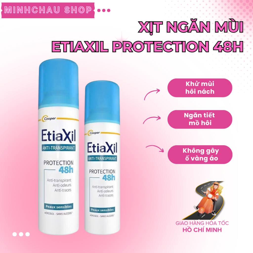 Etiaxil Xịt Khử Mùi Toàn Thân 100ml/150ml: Bảo Vệ Kép, Ngăn Tiết Mồ Hôi & Khử Mùi Hiệu Quả