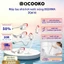 Máy lau nhà hơi nước nóng Deerma ZQ610 công suất 1300W diệt khuẩn không hoá chất, Cây lau nhà hơi nước khử khuẩn BH 1năm