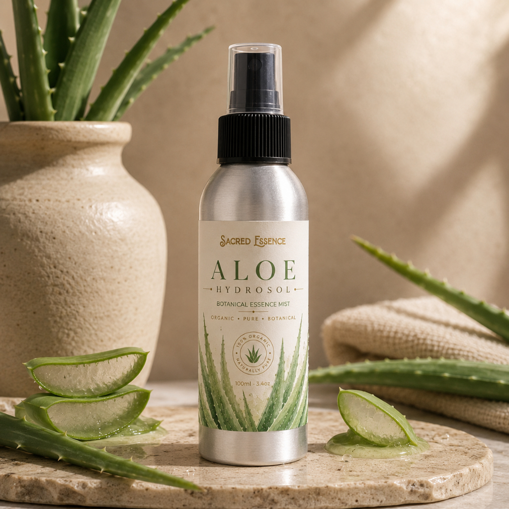 Xịt Khoáng Hydrosol Hữu Cơ | Lavender • Rosa Damascena • Aloe Vera | Bộ 3 Tiết Kiệm | Sacred Essence