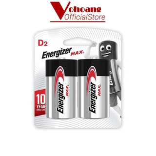 Vỉ 2 viên Pin đại D Energizer E95 1.5V Siêu bền - Hàng Chính Hãng
