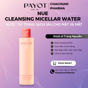 Nước tẩy trang PAYOT Nue Cleansing Micellar Water làm sạch sâu mặt và mắt 200ml