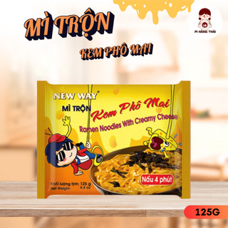 Mì trộn New Way nhiều hương vị 125g ăn liền chế biến đơn giản, sợi dai thơm ngon - Pi Hàng Thái