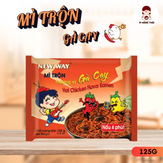 Mì trộn New Way nhiều hương vị 125g ăn liền chế biến đơn giản, sợi dai thơm ngon - Pi Hàng Thái
