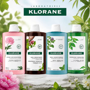 Dầu gội Klorane Anti-Hair Loss 400ml / giúp giảm gàu, nuôi dưỡng, phục hồi và làm sạch tóc / Ngăn Rụng Tóc