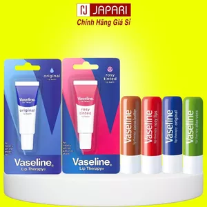 Son Dưỡng Môi Vaseline CHÍNH HÃNG Dạng Tuýp/Thỏi - Son Dưỡng Vaseline Dưỡng Ẩm Môi, Mềm Môi JAPARI