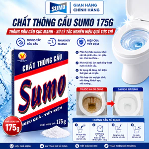 Chất Thông Cầu SUMO 175G - Bột Thông Bồn Cầu, Thông Cống, Xử Lý Tắc Nghẽn Đường Ống