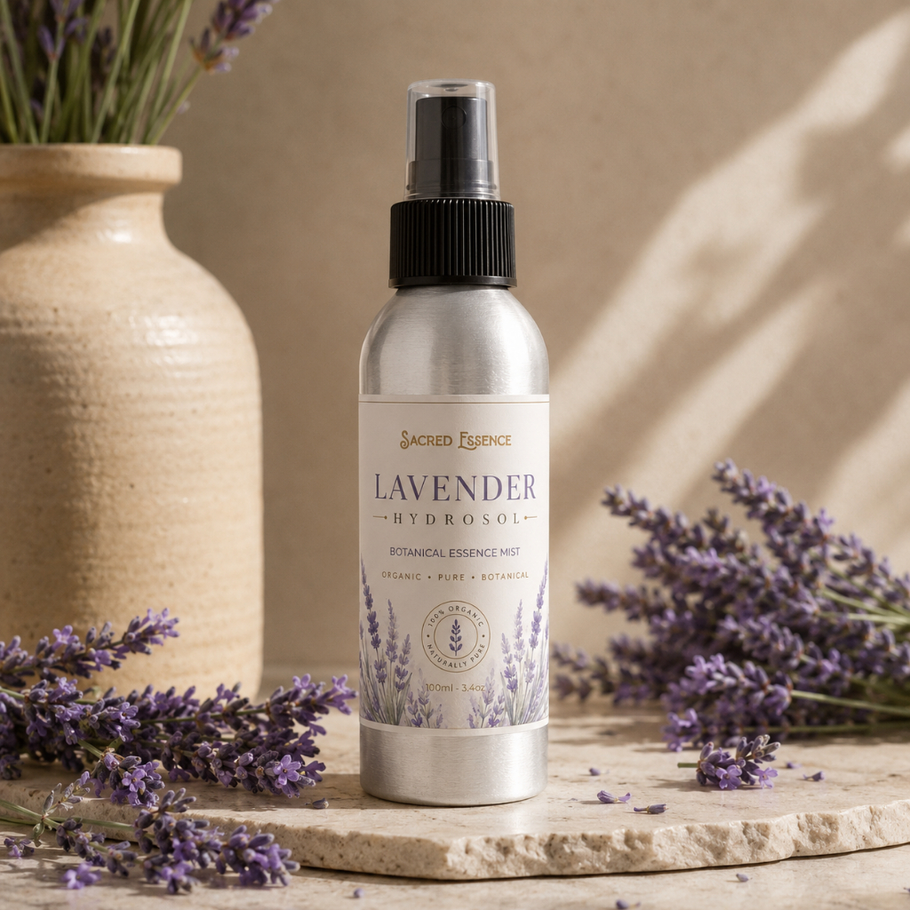 Xịt Khoáng Hydrosol Hữu Cơ | Lavender • Rosa Damascena • Aloe Vera | Bộ 3 Tiết Kiệm | Sacred Essence