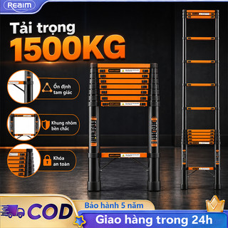 Thang nhôm rút Thẳng Thép Carbon Cao Cấp Nhập Khẩu Chống gỉ nhẹ Có thể gấp gọn Bảo hành 2 năm