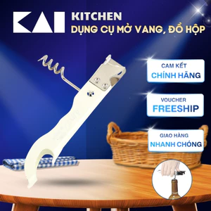 Dụng cụ khui mở nắp hộp lon đa năng Kai House Select ”Wellness” can opener 4 chức năng NO.DH-6519