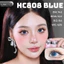 Lens mắt HC808 Blue màu xanh filter đối xứng không viền, size lớn - thương hiệu LUNA EYES