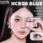 Lens mắt HC808 Blue màu xanh filter đối xứng không viền, size lớn - thương hiệu LUNA EYES
