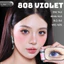 Lens mắt HC808 Violet màu tím filter giọt nước đối xứng, size lớn - brand LUNA EYES
