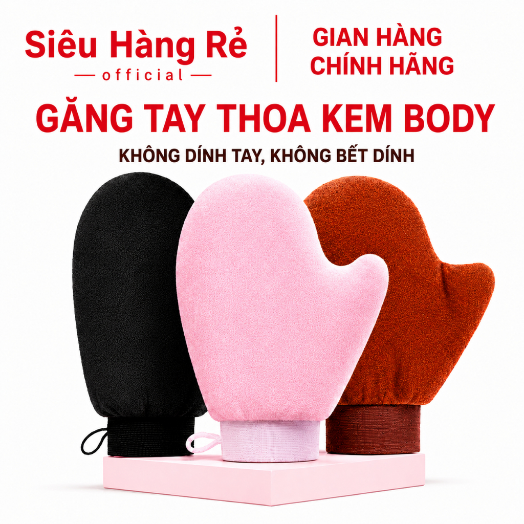 [Mua 5 tặng 1] Găng tay thoa kem mịn, thoa đều các lớp kem, không dính, siêu thấm