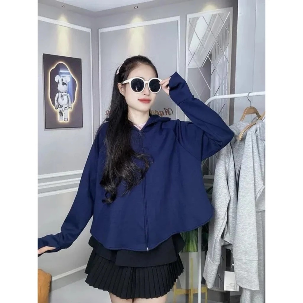 Áo Chống Nắng Nữ Cánh Dơi Cắt UV Vành Mũ To AZ CLOTHING Áo Choàng Chống Nắng Tia UV Toàn Thân Chất Umi Nỉ Cao Cấp