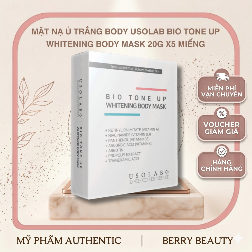 [HÀNG CÔNG TY]  USOLAB Bio Tone Up Body Mask Mặt Nạ Ủ Dưỡng Body Cao Cấp 20g