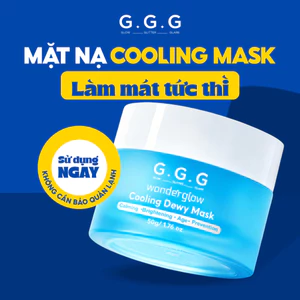 Combo 02 Sản Phẩm Hỗ Trợ Dưỡng Sáng Da, Mờ Thâm Gồm Cooling Mask 50g và Wonder Glow Brightening Serum 40ml