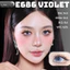 Lens mắt E686 Violet màu tím vân tia light sáng nổi bật, size lớn - brand LUNA EYES