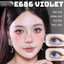 Lens mắt E686 Violet màu tím vân tia light sáng nổi bật, size lớn - brand LUNA EYES
