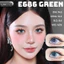 Lens mắt E686 Green màu xanh vân tia light sáng nổi bật, size lớn - brand LUNA EYES