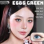 Lens mắt E686 Green màu xanh vân tia light sáng nổi bật, size lớn - brand LUNA EYES