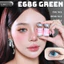Lens mắt E686 Green màu xanh vân tia light sáng nổi bật, size lớn - brand LUNA EYES