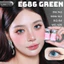 Lens mắt E686 Green màu xanh vân tia light sáng nổi bật, size lớn - brand LUNA EYES