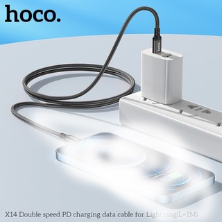 Cáp sạc nhanh Hoco X14 Type-C to LaiNing PD 20W dài 1M (Đen) - Phụ Kiện Nhất Tín