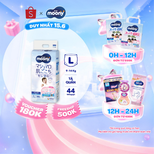 Tã quần cao cấp Moony Bé Trai L44/XL38/XXL26