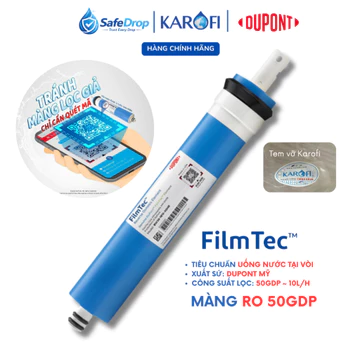 Màng RO Dupont (Dow) FILMTEC ™ Karofi 50GDP (10l/h) Mã TW30-1812-50HR và 100GPD (20l/h) Mã TW30-1812-100HR