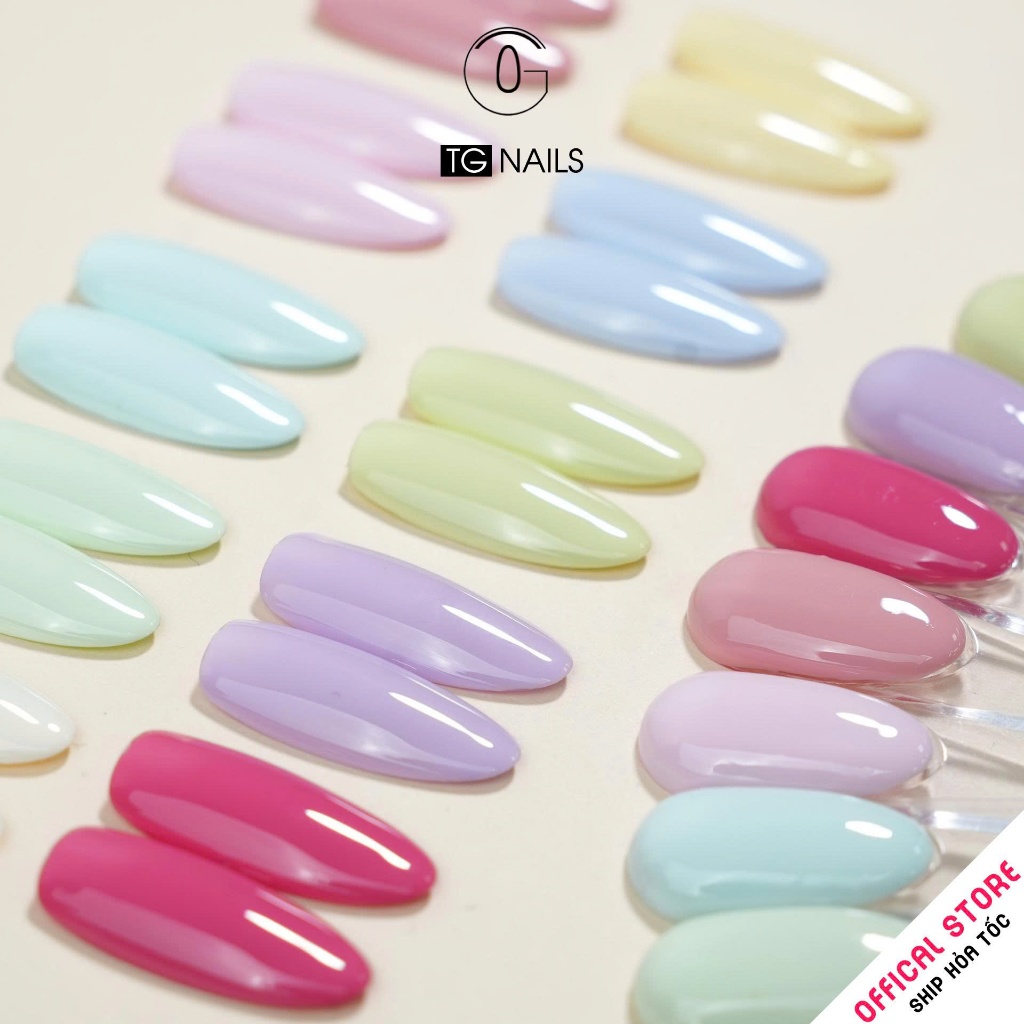 Set sơn gel 10 màu pastel nhẹ nhàng hottrend thương hiệu TG