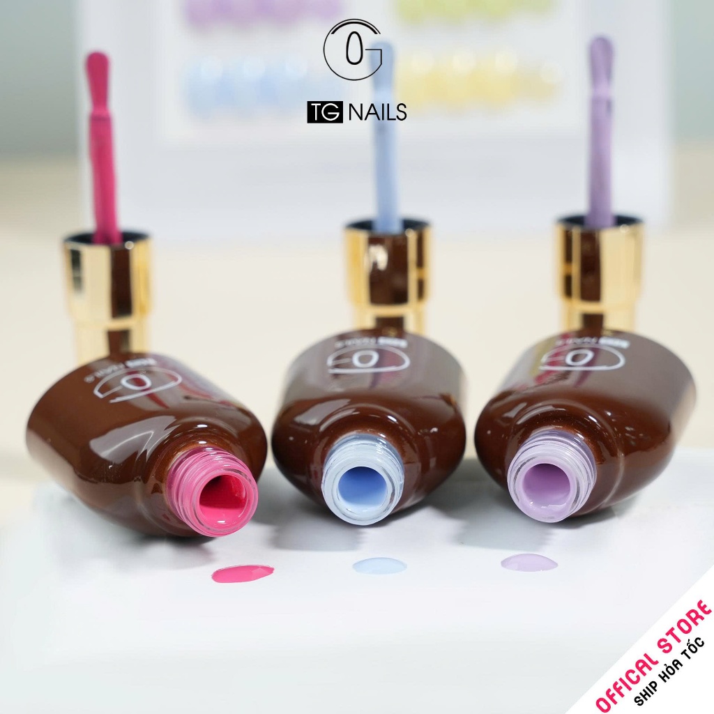 Set sơn gel 10 màu pastel nhẹ nhàng hottrend thương hiệu TG