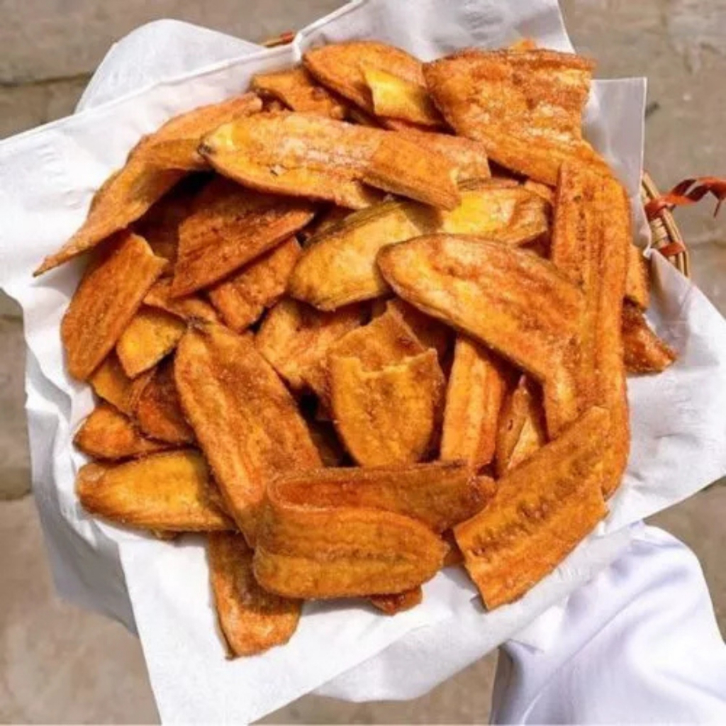 Chuối Sấy Mè Gừng Giòn Tan, Chuối Sấy Mè Thơm Giòn, Chuối Sấy Nguyên Miếng Ít Ngọt - Đồ Ăn Vặt - Tiệm Ăn Vặt DuDu