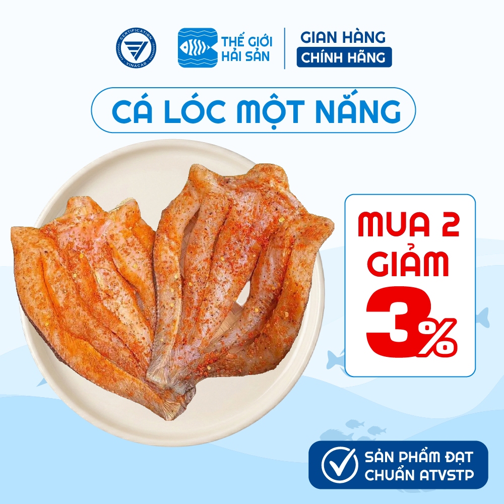 [LOẠI 1] 1kg khô cá lóc một nắng Thế Giới Hải Sản khô cá lóc phơi tự nhiên vừa ăn, nhiều thịt không chất bảo quản