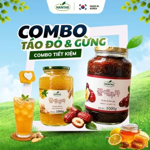 TRÀ TÁO ĐỎ + TRÀ GỪNG MẬT ONG HANTAE HÀN QUỐC
