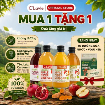 Giấm Táo Milano C'Lavie Giấm Gừng Nghệ Giấm Lựu Hữu Cơ Giảm Cân Có Giấm Cái Detox Healthy Nhập KhẩuÝ