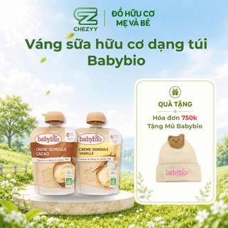 Váng sữa hữu cơ Babybio dạng túi cho bé từ 6 tháng tuổi