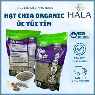 Hạt Chia Úc Absolute Organic, Túi Tím 1KG, Hạt Chia Seeds Hữu Cơ Dành Cho Ăn Kiêng, Giảm Cân, Eat Clean - HALA