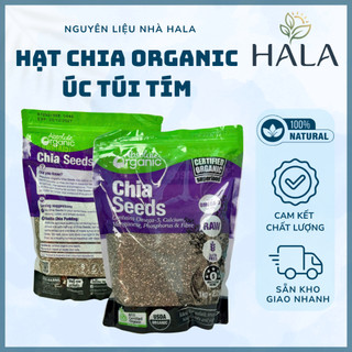 Hạt Chia Úc Absolute Organic, Túi Tím 1KG, Hạt Chia Seeds Hữu Cơ Dành Cho Ăn Kiêng, Giảm Cân, Eat Clean - HALA