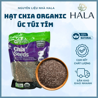 Hạt Chia Úc Absolute Organic, Túi Tím 1KG, Hạt Chia Seeds Hữu Cơ Dành Cho Ăn Kiêng, Giảm Cân, Eat Clean - HALA