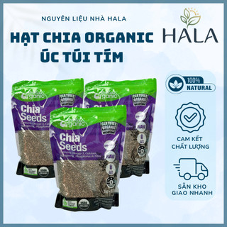 Hạt Chia Úc Absolute Organic, Túi Tím 1KG, Hạt Chia Seeds Hữu Cơ Dành Cho Ăn Kiêng, Giảm Cân, Eat Clean - HALA