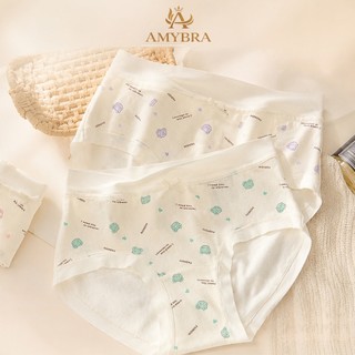Quần Lót Nữ AMYBRA Cotton Viền Su Ôm Mông Êm ÁI, Quần Chip Nữ Đáy May Thấm Hút Kháng Khuẩn L6408