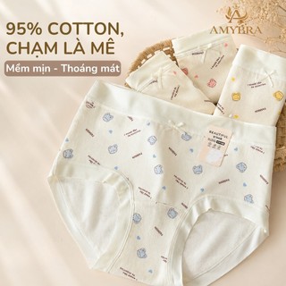 Quần Lót Nữ AMYBRA Cotton Viền Su Ôm Mông Êm ÁI, Quần Chip Nữ Đáy May Thấm Hút Kháng Khuẩn L6408