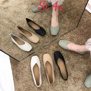 Giày bệt TRƠN DA MỀM Vintage