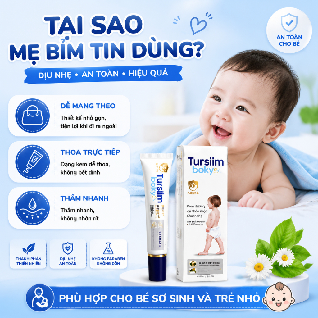Kem Chống Ngứa Cho Bé 16g Giảm Rôm Sảy Muỗi Đốt Hăm Tã Chàm Sữa Dưỡng Ẩm Làm Dịu Da Trẻ Em