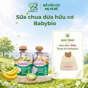 Sữa chua dừa hữu cơ Babybio cho bé ăn dặm từ 6 tháng