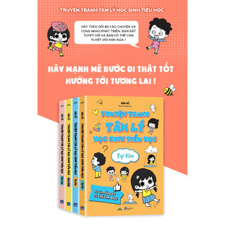 Sách - Truyện Tranh Tâm Lý Học Sinh Tiểu Học - Trọn Bộ 4 Tập: Giao Tiếp, Tự Tin, Tự Chủ, Tích Cực