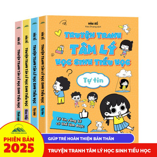 Sách - Truyện Tranh Tâm Lý Học Sinh Tiểu Học - Trọn Bộ 4 Tập: Giao Tiếp, Tự Tin, Tự Chủ, Tích Cực