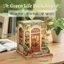 CUTEBEE DIY Dollhouse mô hình gỗ Chuỗi bài dạo chơi thành phố DIY ngôi nhà búp bê Quà tặng trang trí sáng tạo tự làm