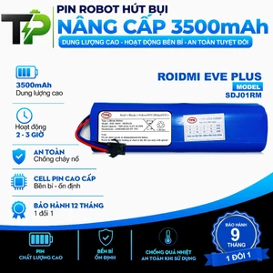 PIN ROBOT HÚT BỤI ROIDMI EVE PLUS DUNG LƯỢNG NÂNG CẤP CHÍNH HÃNG LG BẢO HÀNH 1 NĂM